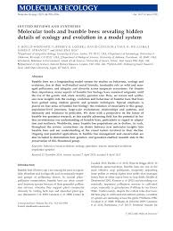 A lot of those people in your beeline are probably out of your distance range. Pdf Molecular Tools And Bumble Bees Revealing Hidden Details Of Ecology And Evolution In A Model System