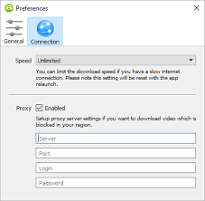 Click Enable Proxy And Past Proxy Data 4k Video Downloader Slow Internet Proxy Server Youtube Videos