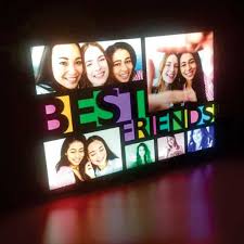 Capturing loving moments in frames is well beyond magical, isn't it? Best Friends Collage Led Frame Unique Personalized Gift Online Gift Shop