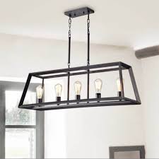 Daniela Antique Black Metal Frame 5 Light Trapezoid Pendant Chandelier The Lighting Store Metal Chandelier Wrought Iron Accents Black Light Fixture