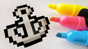 Handmade Pixel Art How To Draw Pixelart Mit Bildern Cute766 Weitere ideen zu pixelart vorlagen, pixel art, kreuzstichmuster.