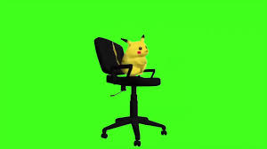 Pikachu Spinny Chair Green Screen Youtube Turns out the button does more than spin the chair!
