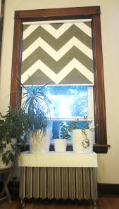 The surround will stop you from accidentally spraying the rest of the blind. Turn Your Ugly Vinyl Roller Shade Into A Work Of Art Projectophile