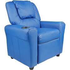 Flash Furniture Kids Vinyl Recliner With Cupholder And Headrest Multiple Colors Walmart Com Vinyl Recliner Flash Furniture Toddler Recliner