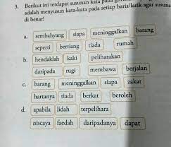 Joshua hehesebuah kata abracadabra, merupakan kata populer dalam industri hiburan. Tolong Ya Kak Foto Di Atas Ini Terdapat Susunan Kata Pada Gurindam Yang Di Acak Tugasnya Adalah Brainly Co Id