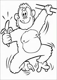 Click on the colouring page name to view all available colouring pages. Banana Coloring Pages Fruits Food Animal Monkey With Banana Printable 2021 Coloring4free Coloring4free Com