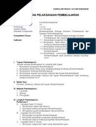 Rencana pelaksanaan pembelajaran ( rpp 01 ). Rpp Kemuhammadiyahan Smp Kelas 7 Kurikulum 2013 Jawabanku Id
