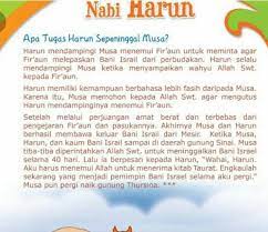 Beliau mendapatkan tugas untuk berdakwah kepada para fir'aun mesir. Kisah Keteladanan Nabi Harrun Brainly Co Id