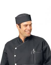 Douga Chef Cap With Mesh Top Black Or White Black Mesh Top Black Tops Tops