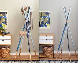 Rather than staking old newspapers and magazines in a corner for the dust to settle why not take the unconventional approach and place them on a coat hanger within your reach? 15 Diy Coat Rack Ideas That Are Easy And Fun