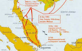 Preparations for invading northern malaya. Map Malaysia Design Archive