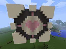 Companion Cube Pixel Art Minecraft Map