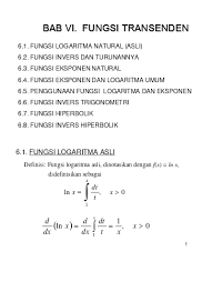 Penjawab soal matematika gratis menjawab soal pekerjaan rumah aljabar, geometri, trigonometri, kalkulus, dan statistik dengan penjelasan langkah demi langkah, seperti guru sederhanakan ruas kiri dari persamaan tersebut. Bab Vi Fungsi Transenden Bab6 Fungsi Transenden