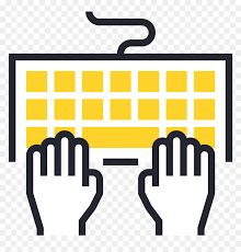 Keyboard Typing Icon Png Png Download Hands On Keyboard Icon Transparent Png Vhv