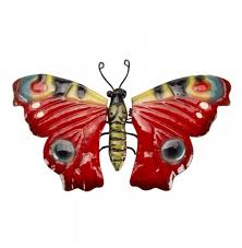Metal butterfly wall art, set of 3,（11.42 x 7.87 x 1.57 inches） hanging wall decor for indoor and outdoor wall sculptures. Gifts Large Metal Butterfly Wall Art The Garden Factory