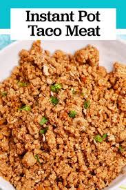 It would be best if you defrosted the ground turkey first before cooking it. Instant Pot Taco Meat From Frozen Ground Meat Urban Bliss Life