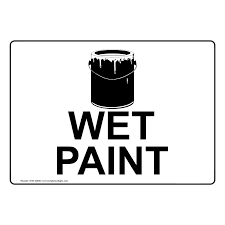 Download this printable caution wet paint sign which warns people that an area or surface has been recently painted. Wet Paint Sign Nhe 32946