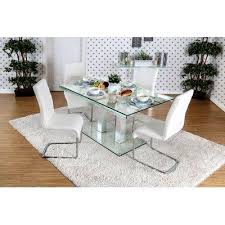 Orren Ellis Zephyranthe Dining Table Contemporary Dining Table Glass Dining Table Solid Oak Dining Table