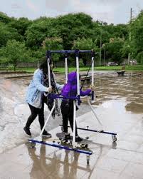 Mom Helps Her Son With Cerebral Palsy Skateboard For First Time On Special Modified Board Interestingasfuck Mom Help Cerebral Palsy Skateboard