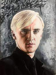 This article is about the character. Pencil Crayon And Acrylic Paint Portrait Of Draco Malfoy Tom Felton By 17 Year Old Morgan Scriven Art A Level Draco Malfoy Harry Potter Painting Draco