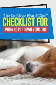 A higher premium since it entails veterinarians to travel to the patient's residence, therefore prompting him/her to cancel other appointments. Checklist For When To Put Your Dog Down Your Dog Dogs Loss Of Dog
