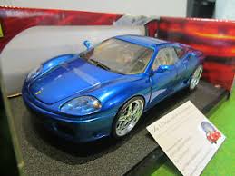 The exterior paint, trim and mechanics are not in need of reconditioning. Ferrari 360 Modena Blue To 1 18 Hot Wheels Whips C3865 Miniature Car Tuning Ebay