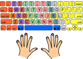 which fingers go where peters online typing course