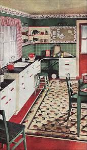 1945 kitchen with congoleum rug