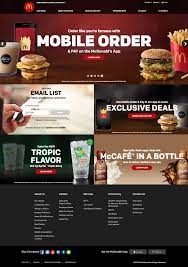Mc Donald S Web Design Is More Artisan Looking Restaurant Style Than A Kid Friendly Fast Food Look They Emp Food Website Design Food Web Design Food Website