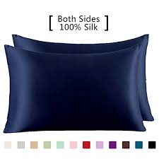 The seasons collection king pillowcase set heavyweight flannel reindeer blue. Yanibest Pillow Cases 2 Pack 100 Mulberry Silk Pillowcase For Hair And Skin With Hidden Zipper Queen Pillowcase Set Of 2 Navy Blue Buy Online In Antigua And Barbuda At Antigua Desertcart Com Productid 44717459