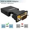 Vga to hdmi çevirici dönüştürücü 4554p converter adaptor mönitör lcd projeksıyo laptop bilgisayar. 1