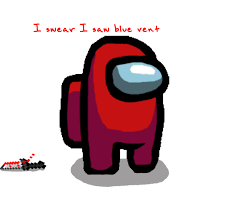 Red Among Us Impostor Sticker Red Character Wallpaper Friends Wallpaper