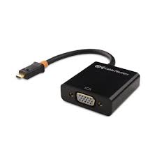 Cable Matters Micro HDMI to VGA Adapter (Micro HDMI to VGA Converter) in  Black : Electronics