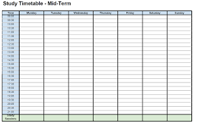 According to a common survey, weekly study schedules are almost good and effective as compared to monthly and daily schedules. Study Timetables St Colmcille S Cs