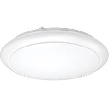 Eti 24 In White Round Led Flush Mount Ceiling Light Kitchen Laundry Garage Light 2900 Lumens 4000k Bright White Dimmable 54614242 The Home Depot