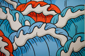 From darth vader to a black stallion nuzzling up to a white horse, we have all sorts of portraits here. Making Waves Aaron Kai Paints The Hundreds Homebase The Hundreds Wave Illustration Kai Art Art Inspiration