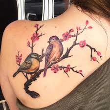 Cute Birds On Branch Tattoo On Left Bird Tattoo Shoulder Birds Tattoo Birds On Branch Tattoo