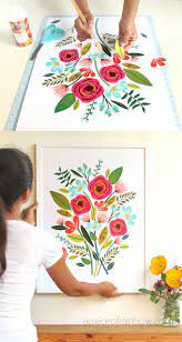 Just leave your kids with the paint and they would pour their all heart and the imagination in it and this can really help you to create some mind blowing garden decor pieces for your spaces. Diy Beautiful Large Wall Art 5 1 Hour A Piece Of Rainbow