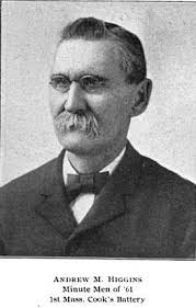 Higgins in Northern Forces Massachusetts during USA Civl War at Higgins  Genealogy: Webmaster Michael J Higgins