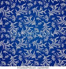 Check spelling or type a new query. Seamless Blue Floral Background Vector Floral Illustration In Vintage Style Canstock