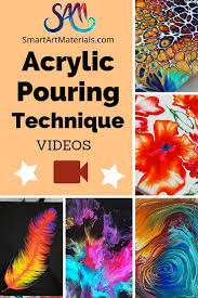 Acrylic Pouring Technique List With Videos And Explanation By Smart Art Materials Awesome In 2020 Acrylic Pouring Acrylic Pouring Art Abstract Art Painting Techniques