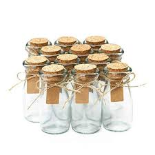 This contemporary shaped apothecary jar set is a set of three assorted style clear glass jars with lids. Glass Favor Jars With Cork Lids Mason Jar Wedding Favors Apothecary Jars Milk Bottles Wit Glass Bottles With Corks Small Glass Bottles Glass Jars With Lids