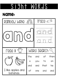 Sight Word Worksheets Fry Sight Words 1 50 Kindergarten Worksheets Sight Words Sight Word Worksheets Preschool Sight Words