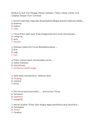 Lagu tersebut cocok untuk bernostalgia mengenang masa lalu yang indah. Berikut Ini Soal Soal Ulangan Harian Subtema 1 Tema 2 Kelas 3 Edisi 2018 Lengkap Dengan Kunci Jawaban Pdf