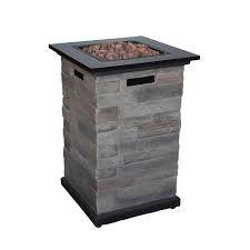 All hampton bay fire pits can be shipped to you at home. Hampton Bay 40k Btu Heat Output 304 2 Sq Ft Coverage Lightweight Faux Stone Propane Fire The Home Depot Canada