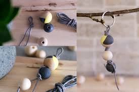 Machen sie etwas besonderes aus ihrem schlã¼sselbund mit. Panama Quadrat Diy Schlusselanhanger Aus Holzperlen