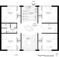 Plan Au Sol En 2020 Plan De Maison Cubique Maison Cubique Plan Maison