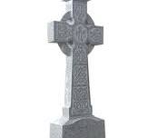 Carving Cross Granite Letter Carving Upright Headstone for Cemetery