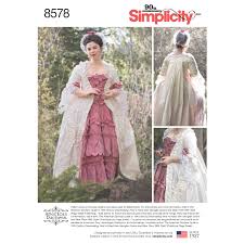 Happy to arrange collection in person for heavier items Simplicity Pattern 8578 Misses 18th Century Gown