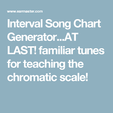 Interval Song Chart Generator At Last Familiar Tunes For